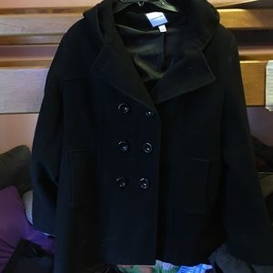 Black pea coat