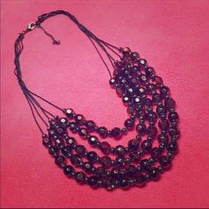 Sexy Bronze Brushed Orange Bead Neckless