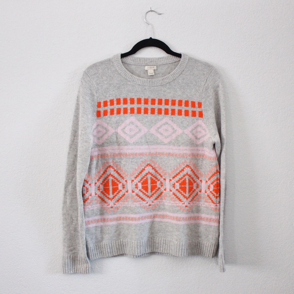 J. Crew Sweaters - J Crew Geometric Fair Isle Sweater