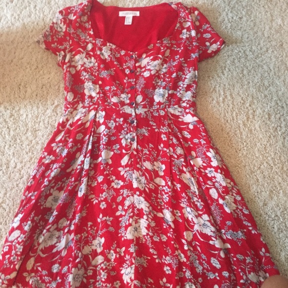 lace up back forever 21 dress