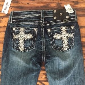 Girls Miss Me Bootcut Jeans