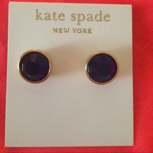 kate spade blue small round studs