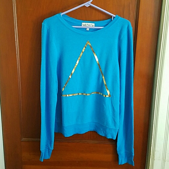 Wildfox Sweaters - Wildfox Blue Triangle Jumper