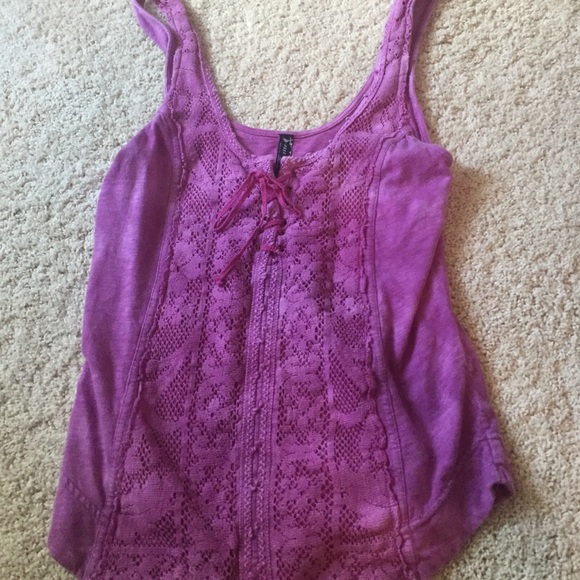 free people purple tank top
