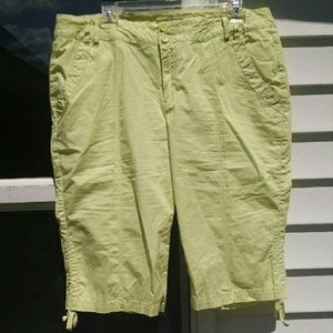 NWOT Light Lime Bermuda Shorts