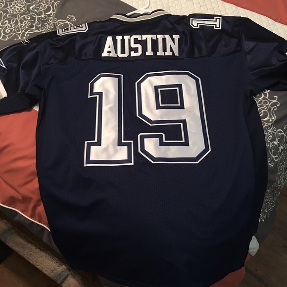 Dallas Cowboys Authentic Stitched Blue Jersey #19