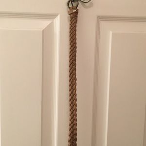Light brown braided belt