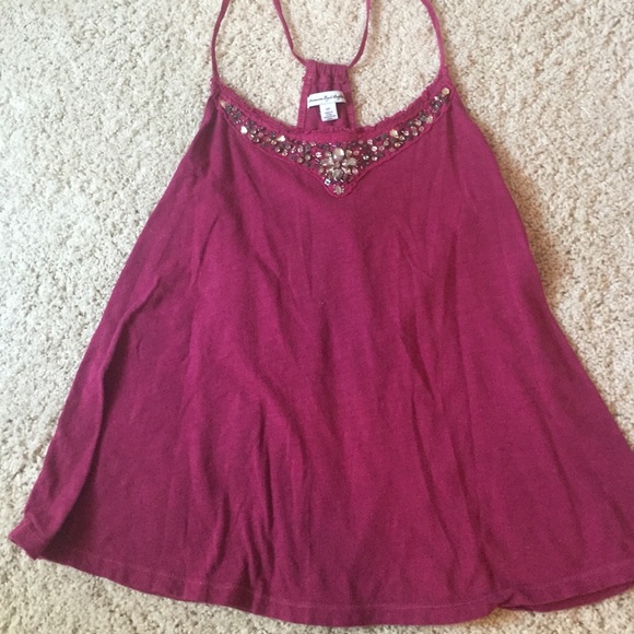 maroon ae tank