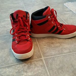 Red Adidas High Tops
