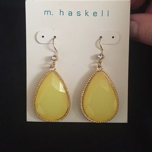 M. Haskell yellow earrings