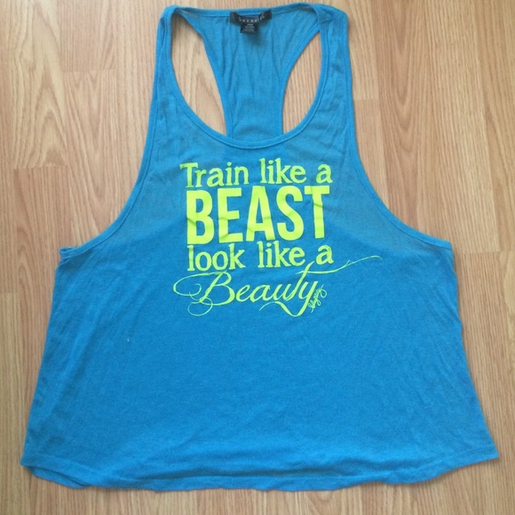 Train like a Beast look like a Beauty work out tee