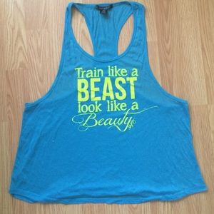 Train like a Beast look like a Beauty work out tee
