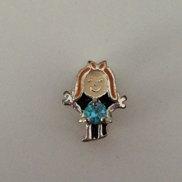 Aquamarine girl charm