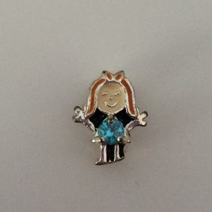 Aquamarine girl charm