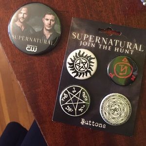 5 supernatural pins