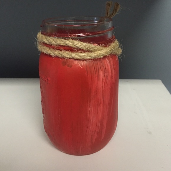 Antique Mason Jar with Burlap - Picture 4 of 4
