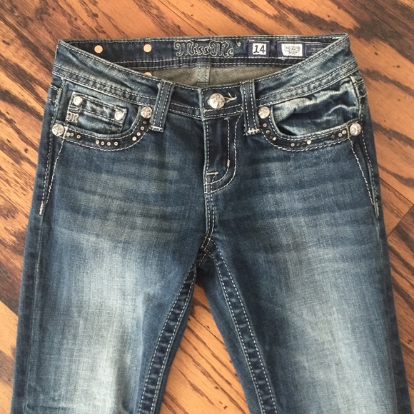 Girls Miss Me Bootcut Jeans