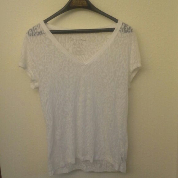 White Cheetah Print Shirt