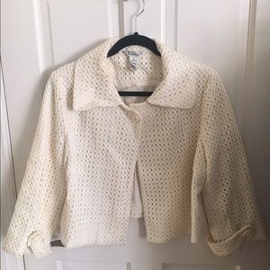 Lilly Pulitzer crochet cropped jacket size 6