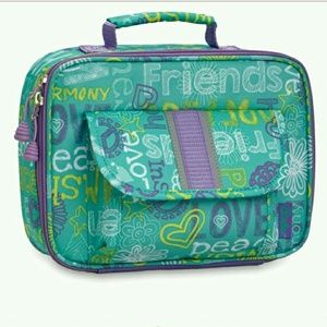 NWT Bixbee Hope Peace Love Lunchbox