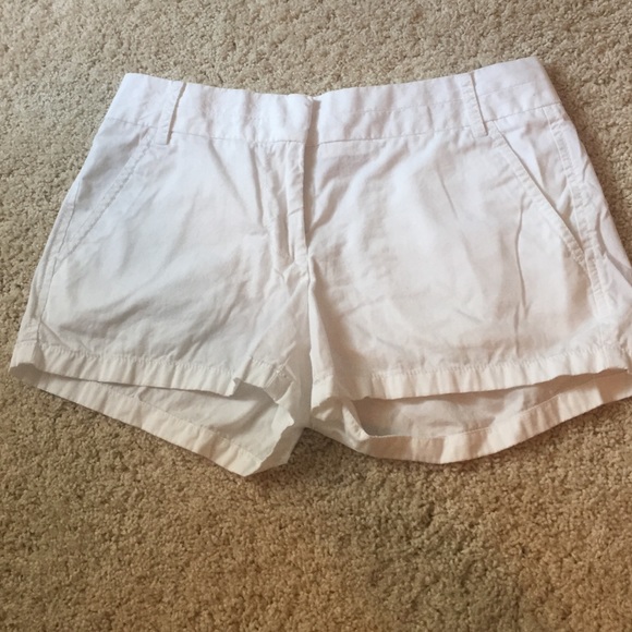 j crew white shorts