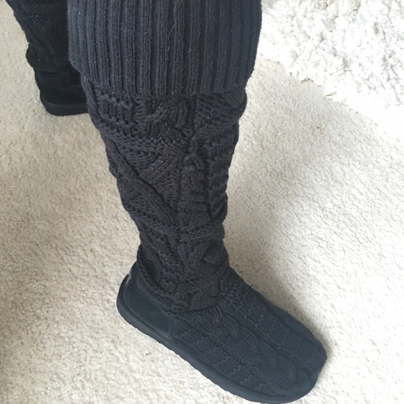 ugg cable knit slippers 38 ugg shoes ugg the knee cable knit like new ugg cable knit slippers 38 ugg shoes ugg the knee cable knit like new