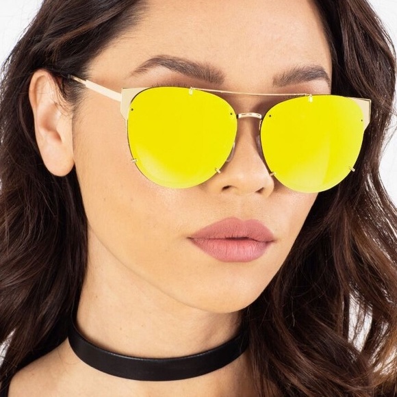 gold flip up sunglasses