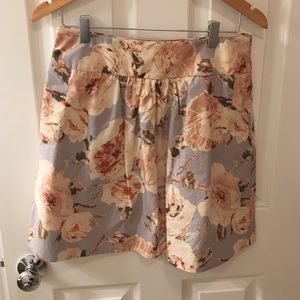 Floral J-Crew skirt