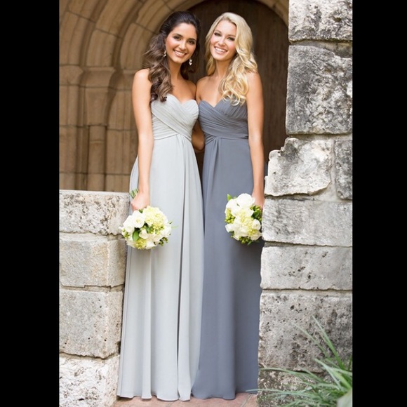 Allure Bridals Bridesmaids Skyblue Dress - Picture 2 of 4
