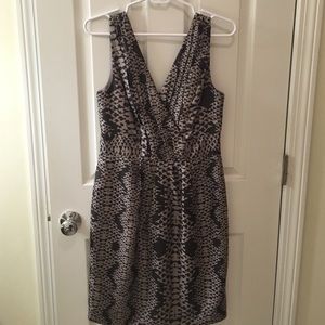 Light brown printed dress