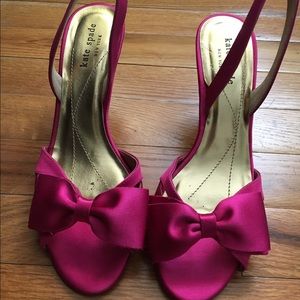 Kate Spade New York Satin Bow Slingbacks size 8