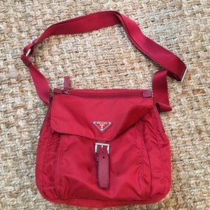Prada red bag