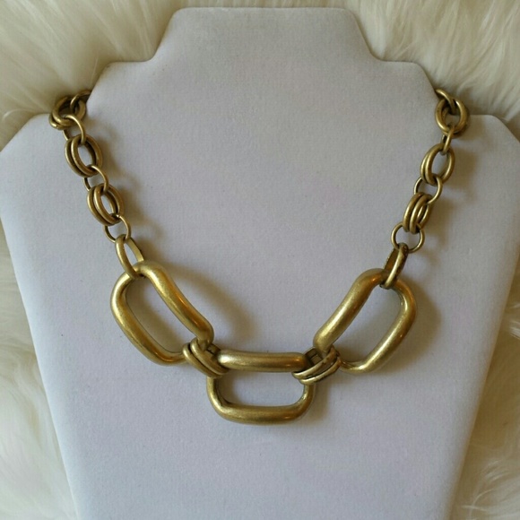 Gold Rectangular Chain choker