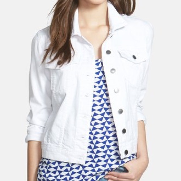 Kut Helena white jean jacket