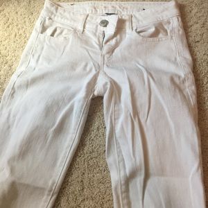 white skinny jeans from ae