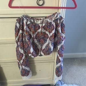 Pacsun - LA Hearts off the shoulder crop top