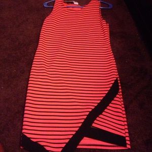 A Body Icon Stripped Dress