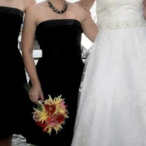 White House black market strapless dress