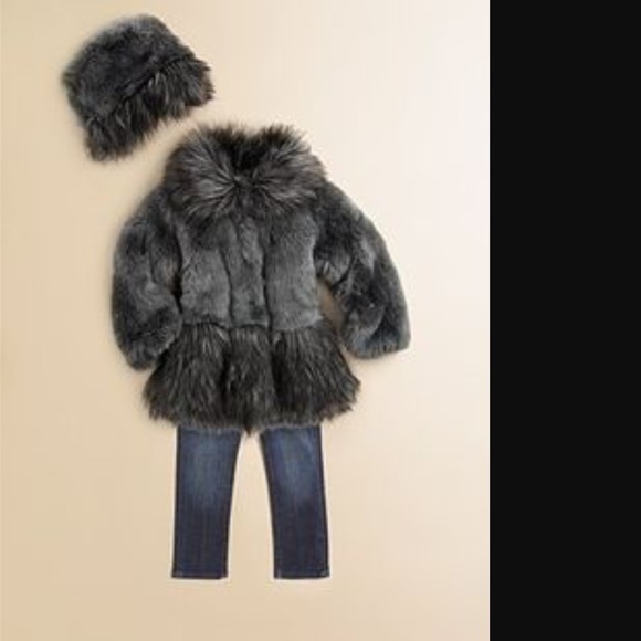 Widgeon 4t faux fur coat and hat New - Picture 3 of 3