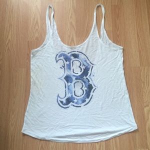 VS pink Red Sox tank