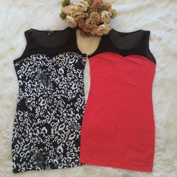 Forever 21 Dresses & Skirts - SOLD Bundle of Vibrant Body Con Dresses