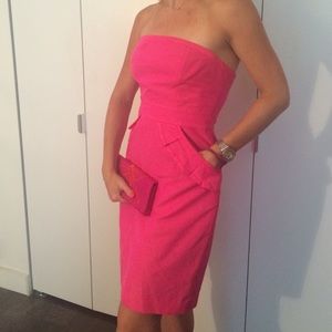 J.Crew hot pink dress
