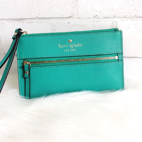 kate spade Handbags - Kate Spade Mikas Pond Leather Wristlet