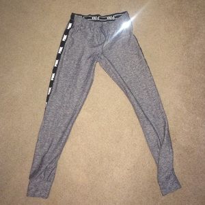 PINK grey mesh leggings