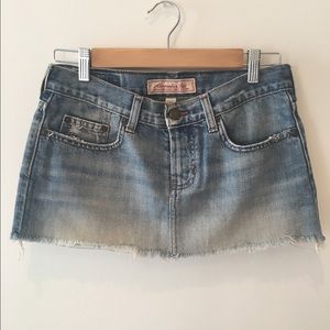 Abercrombie & Fitch Jean Skirt Short 00 Womens