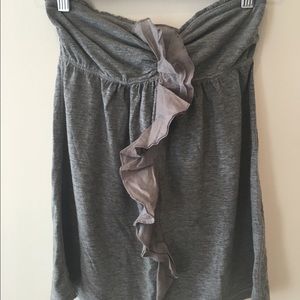 Abercrombie & Fitch Gray Halter Tube Top Tank