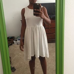 H&M white high low dress