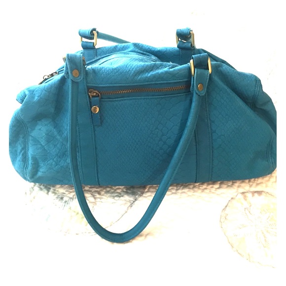 Teal blue purse