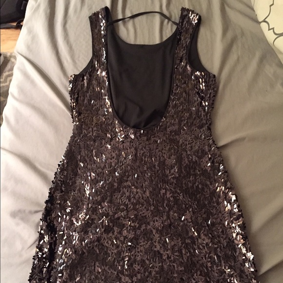 Express Open Back Sequin Dress - image 2