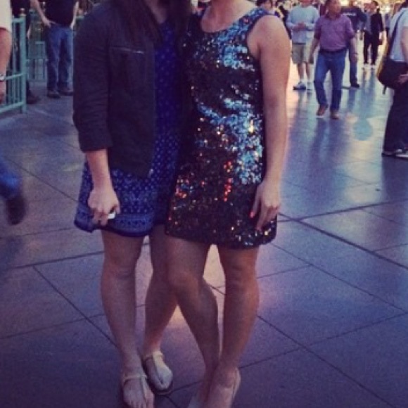 Express Open Back Sequin Dress - image 4